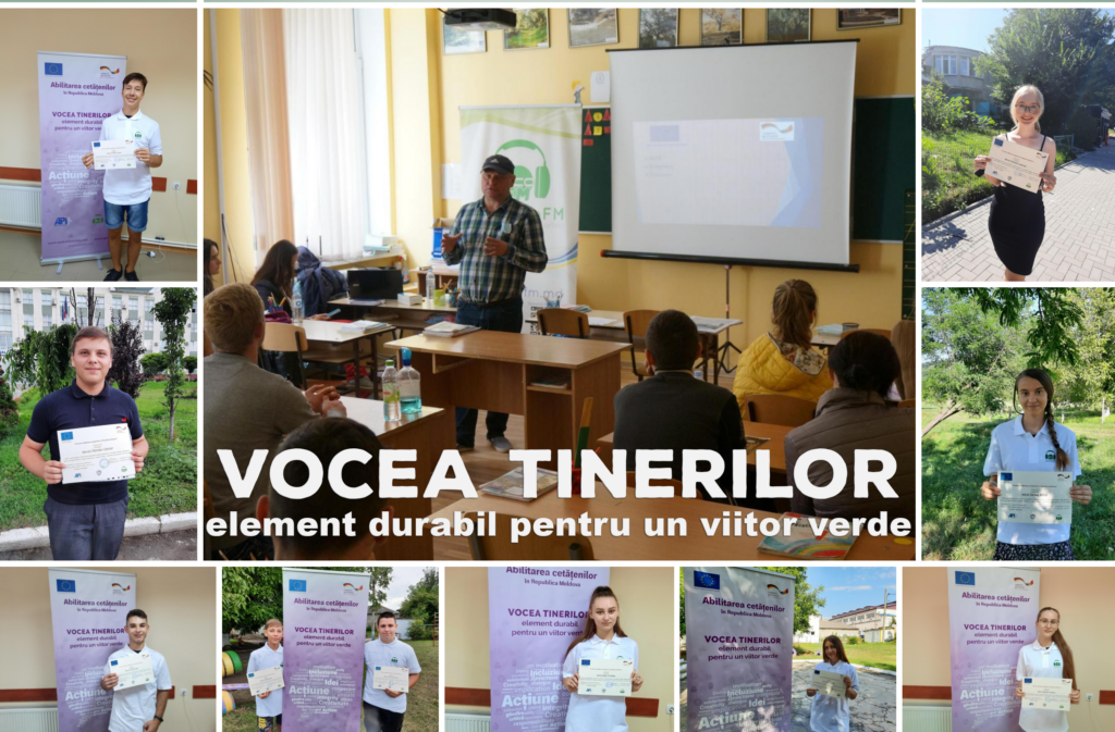 EcoFM: Vom continua colaborarea cu tinerii instruiți în cadrul proiectului european „VOCEA TINERILOR- element durabil pentru un viitor verdeʺ