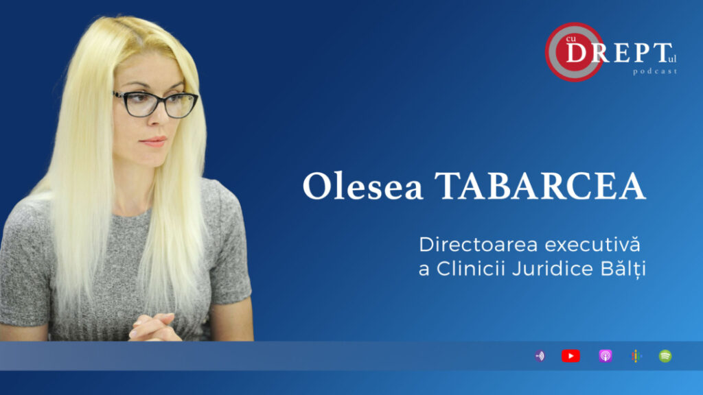 Cu Dreptul - #20 Olesea Tabarcea: Nu am identificat timpuri în care s-a diminuat numărul de solicitări de asistență juridică gratuită